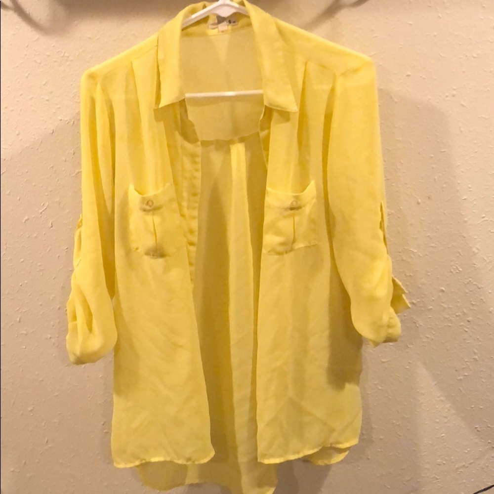 S&S Yellow Button Up Shirt